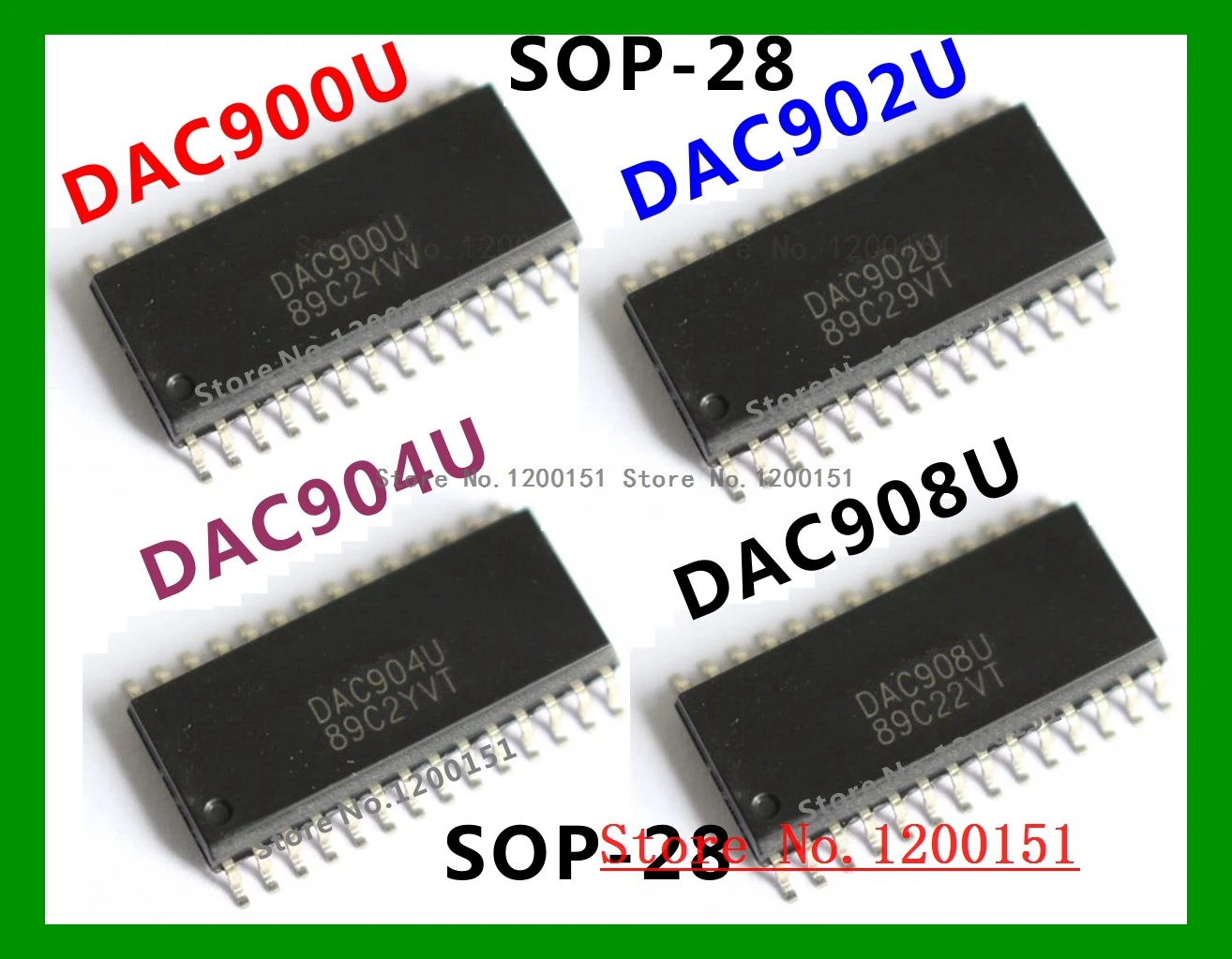 DAC900E DAC902E DAC904E DAC908E TSSOP-28 DAC900U DAC902U DAC904U DAC908U SOP-28