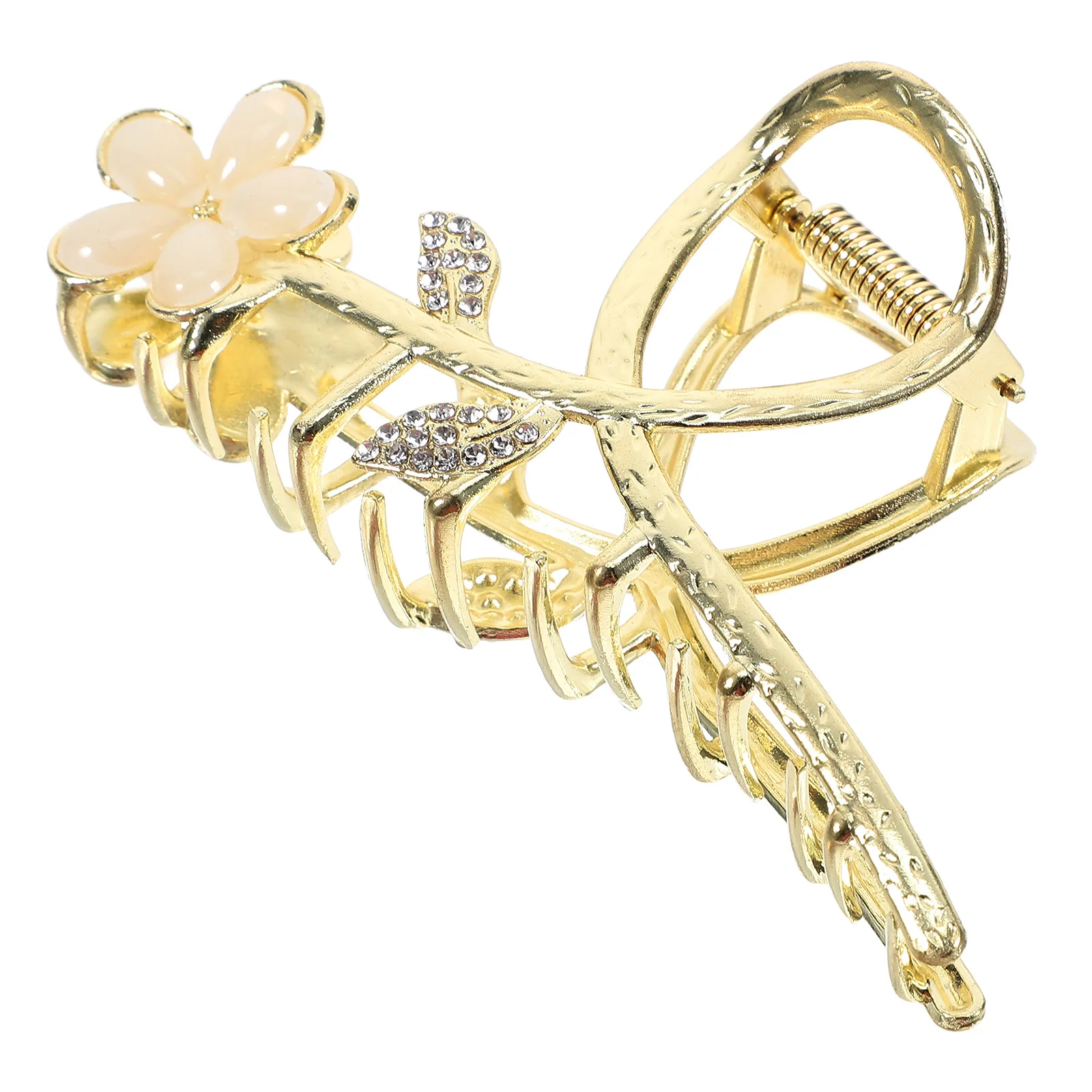 

Cat Eye Peach Blossom Claw Clip Large Metal Clips For Women Flower Hair Accessories For Thick Long Hair Styling