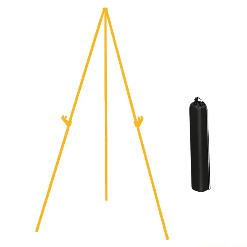 Foldable Tripod Easel Adjustable Metal Easel Stand For Artwork Posters Photos