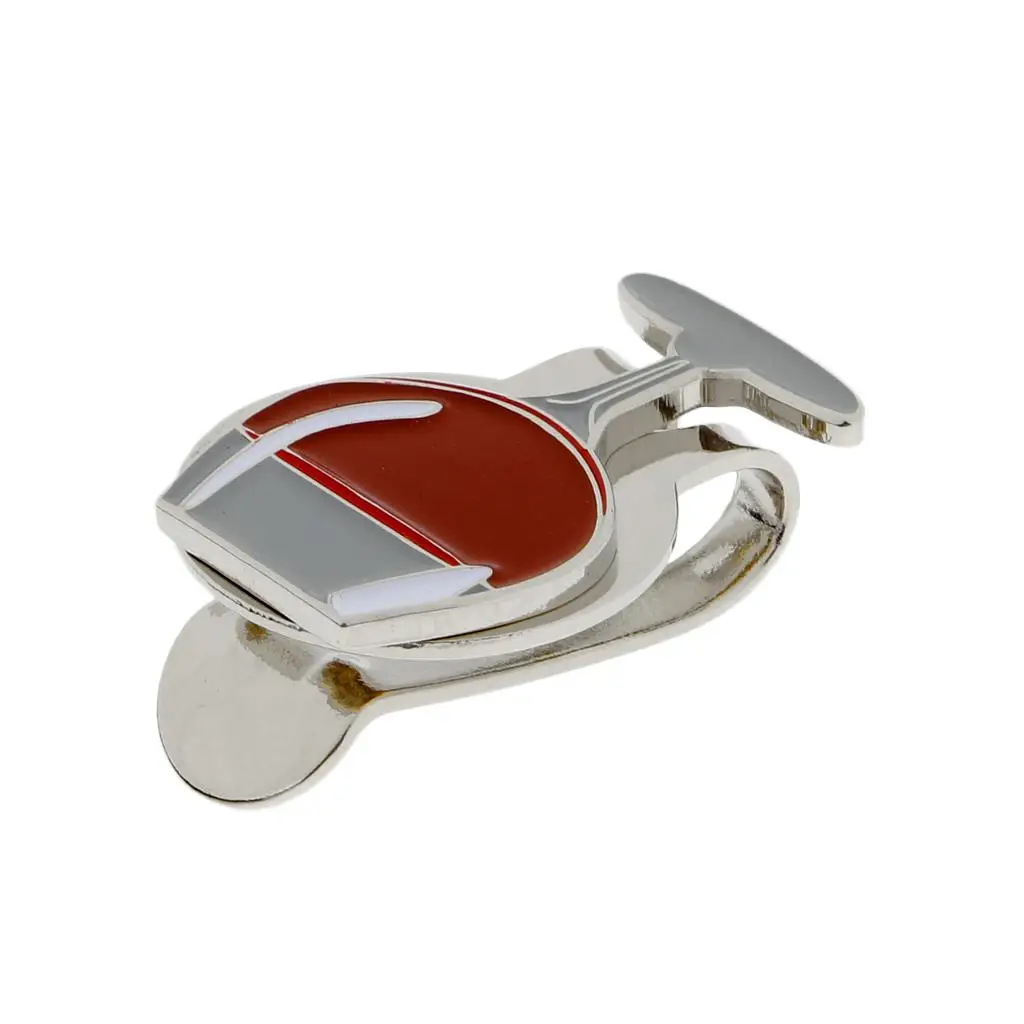 Detachable Magnetic Golf Ball Marker and Hat Cap Clip Alloy Mini Hook Wine Cup Style Golf Gadgets for Outdoor Putting Use