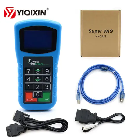 YIQIXIN OBD 진단 스캐너, 슈퍼 VAG K + CAN 플러스, 폭스바겐, 아우디, 스코다, 시트 마일리지 보정 핀 코드, 2.0 / V4.8