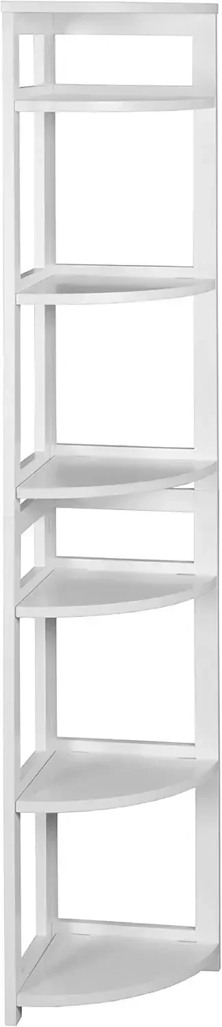 

Flip Flop 67" High Corner Folding Bookcase- Bright White