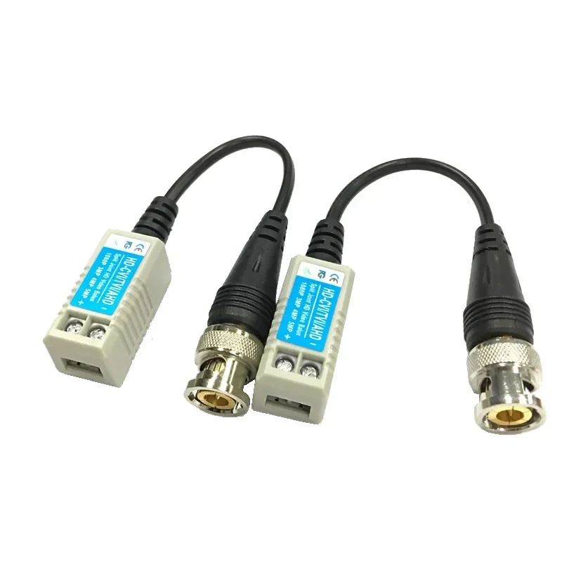 ESCAM 100C لمجموعة 2MP 3MP 4MP 200M(660ft) لـ HD CVI/AHD/TVI الملتوية BNC CCTV أجهزة الإرسال والاستقبال السلبية Cat5 CCTV UTP فيديو Balun