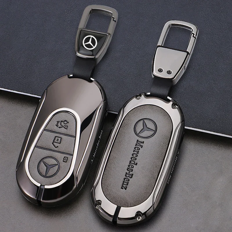 Remote Car Key Case Holder Protector For Mercedes Benz 2022 C S Class W206 W223 S350 C260 C300 S400 S450 S500 Car Accessory