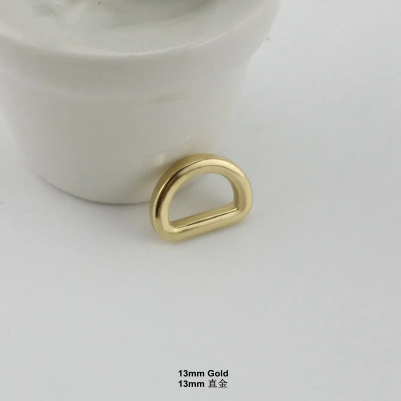 30-100pcs 13mm 16mm 19mm 25mm 33mm 38mm High quality Welded Belt Strap D ring Handbag Webbing Adjusted Alloy Adge D Ring