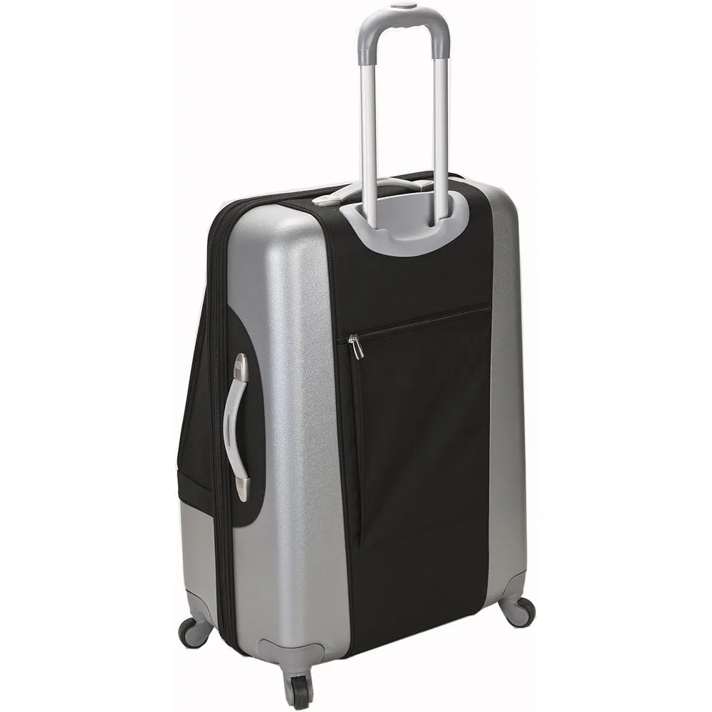 3-Piece Lightweight Luggage Set Hybrid Spinner Suitcase Durable Multi-Directional Wheels Telescoping Handle Travel Gear Carry-on