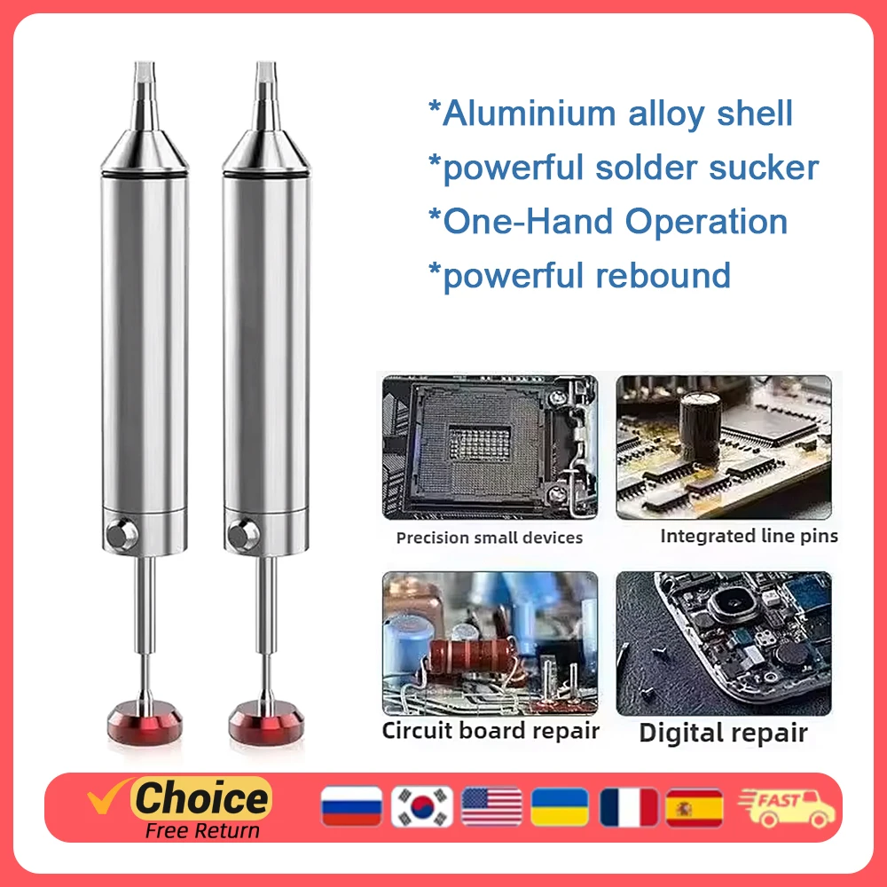 Aluminium Wand - Powerful Vacuum Wand for Electronic Component Repair with Anti-Clogging Design