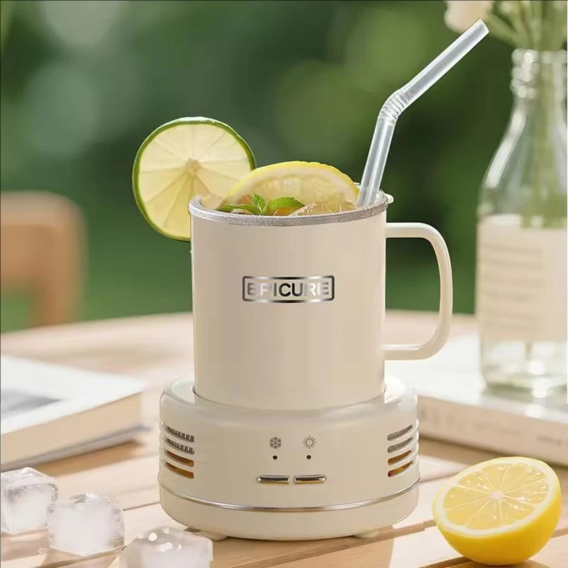 

2 in 1 Cooling Cup Heating Cup Beverage Coffee Mug Warmer Cooler Home Car 55°C Constant-Temperature Cup Quick-Chilling Cup