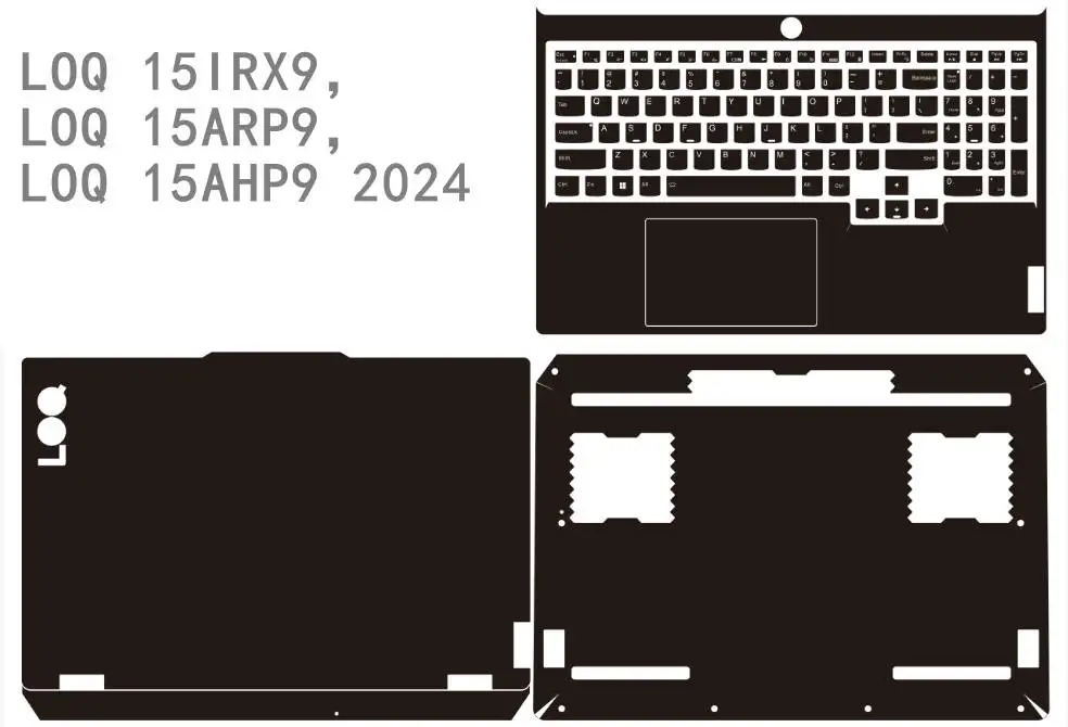 For LENOVO LOQ 15AHP10 15IRX10 15IRX9 LOQ 15ARP9 15AHP9 2024 15IRH8 15APH8 Pre-Cut Laptop Vinyl Decal Cover Sticker Protector