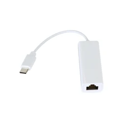 NOWY zewnętrzny adapter sieciowy Ethernet USB typu C do przewodowego kabla internetowego RJ45 10/100 Mb/s do adaptera systemów Macbook Windows