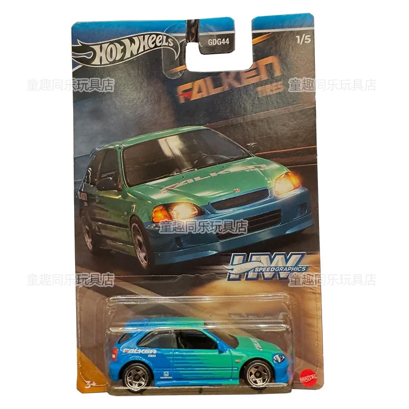Hot Wheels Premium Series Car Model GDG 44 Alloy Honda Civic Ek9 Porsche Mazda Car Model Boy Collect Toys Kids Birthday Gifts view 3