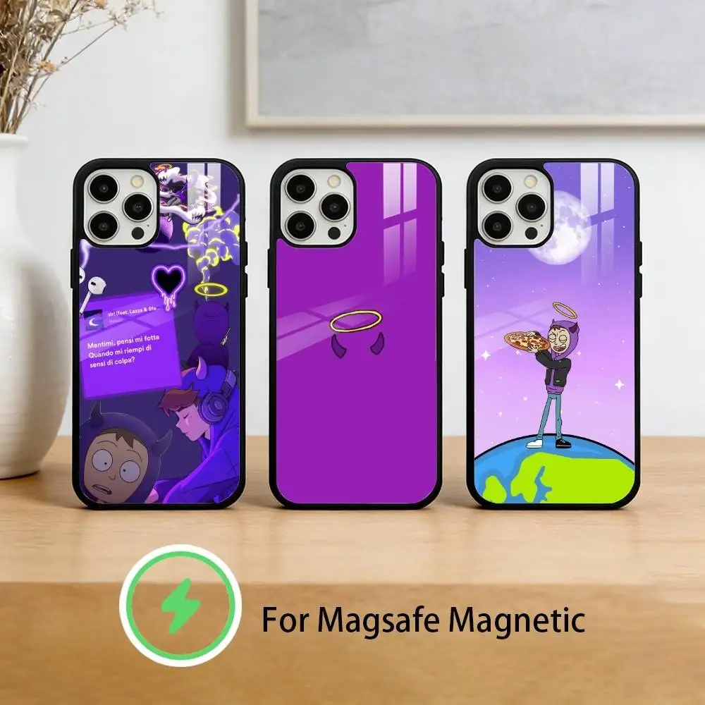 Capa de Celular Tha Supreme Rapper T-Thasup para iPhone 17 16 15 14 13 12 Pro Max Plus com Espelho e Capa Magnética Sem Fio