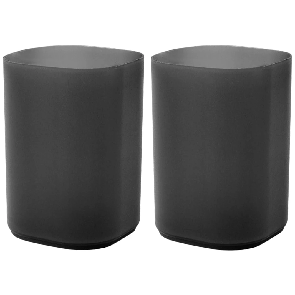 

2 Pcs Pen Holder Desk Organizer White Matte Storage Box for Office Study Stationery Container Pencil Cup Accessories