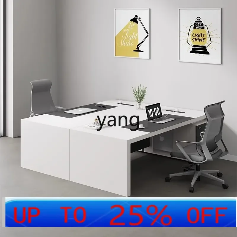 

LMM single office furniture simple modern finance computer manager room supervisor desk and chair