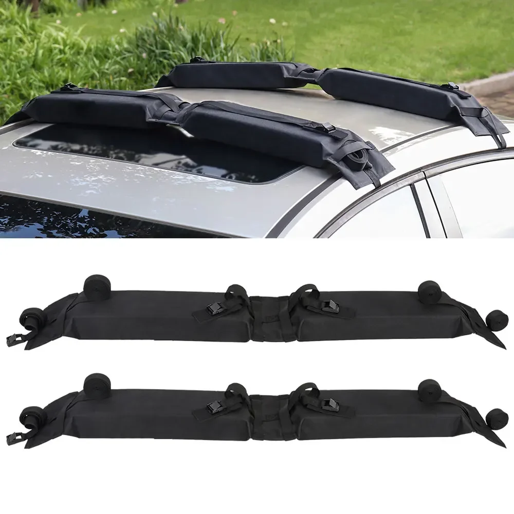 Universal Soft Roof Racks Foldable Car Roof Racks Top Luggage Carrier Rack 600D Oxford Car Surf Long Roof Rack Pads