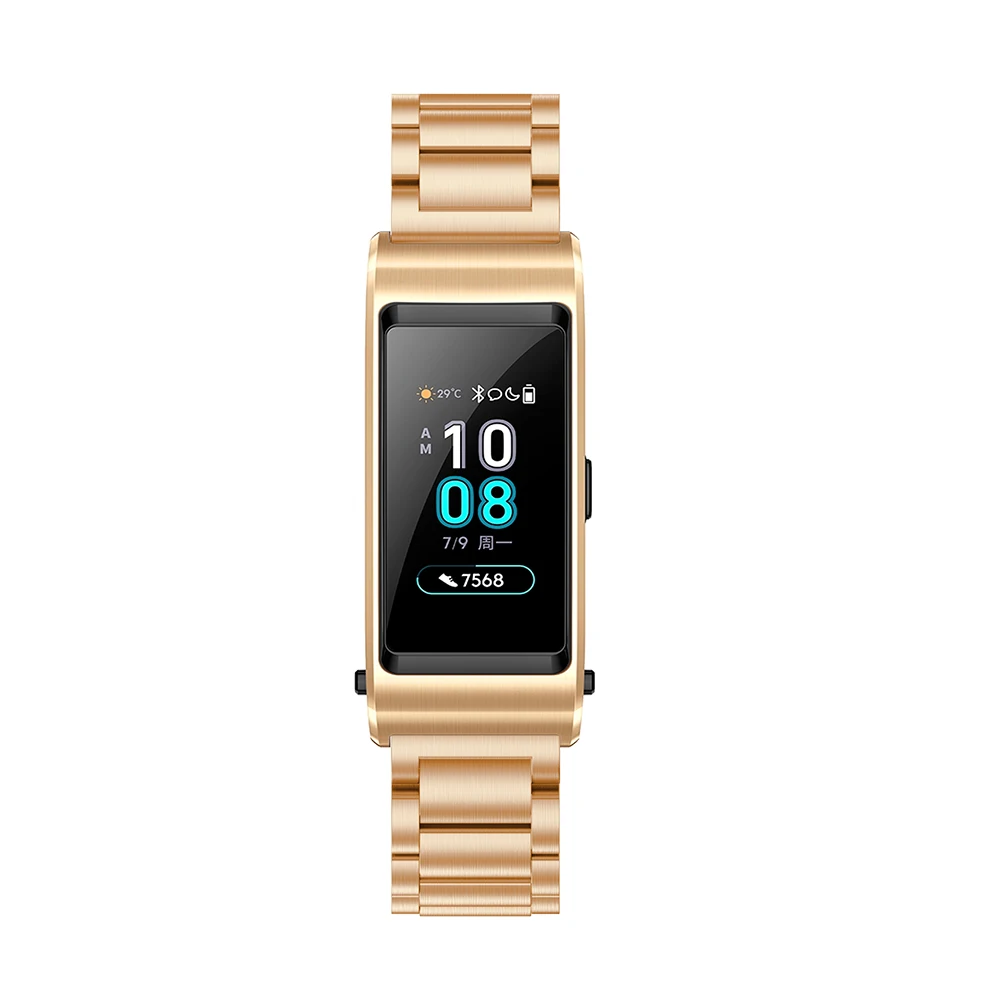 18mm Watch Band for Huawei B5 Strap TalkBand B5 Premium Metal Stainless Steel Replacement Bracelet for Huawei Watch Honor S1