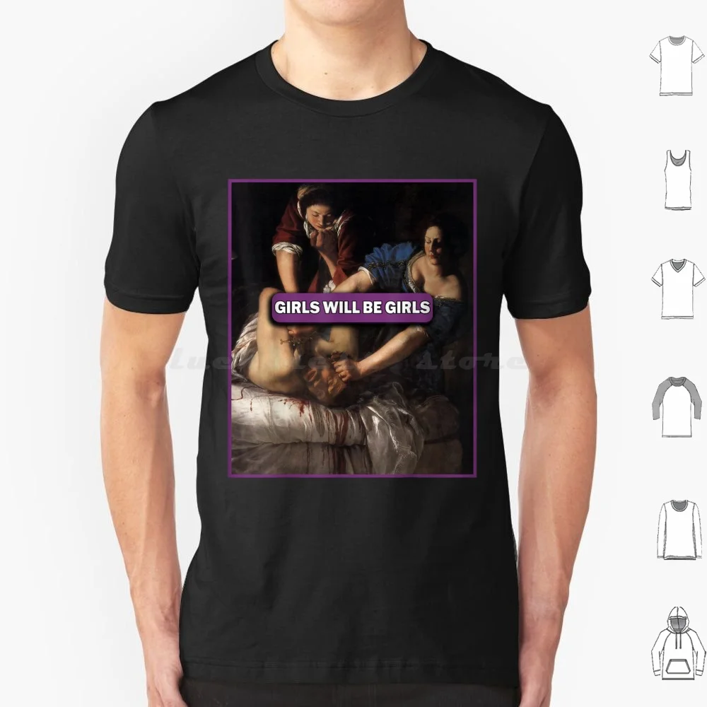Girl Will Be Girls Judith Holofernes Feminist T Shirt Big Size 100% Cotton Trendy Cool Girls Will Be Girls Funny Quote Clever