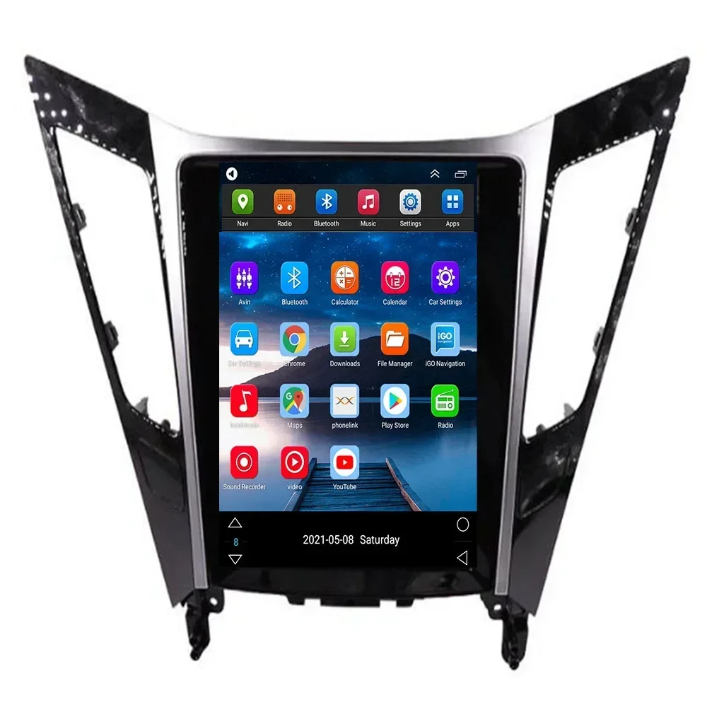 For Hyundai Sonata 8 YF 2.0L and 2.4L 2010 2011 2012 2013 2014 2015 Android 14.0 Car Radio multimedia Player GPS navigation