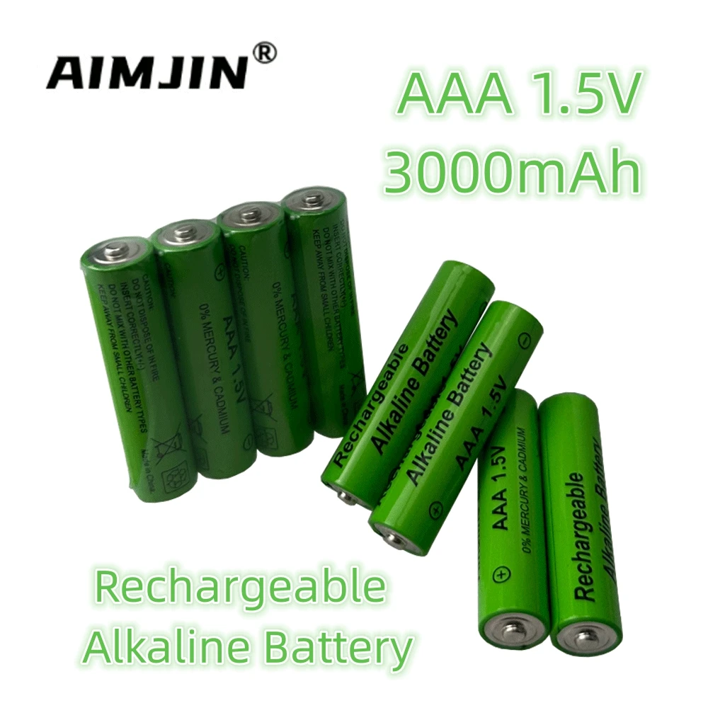 1-12pcs 1.5V AAA 3000mAh Rechargeable battery NI-MH for Clocks mice computers toys so on