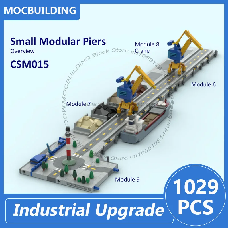 كماشة وحدات صغيرة - ترقية صناعية - CSM015 نموذج MOC لبنات البناء لتقوم بها بنفسك تجميع الطوب بمقياس 1:500 ألعاب هدايا 1029 قطعة #1