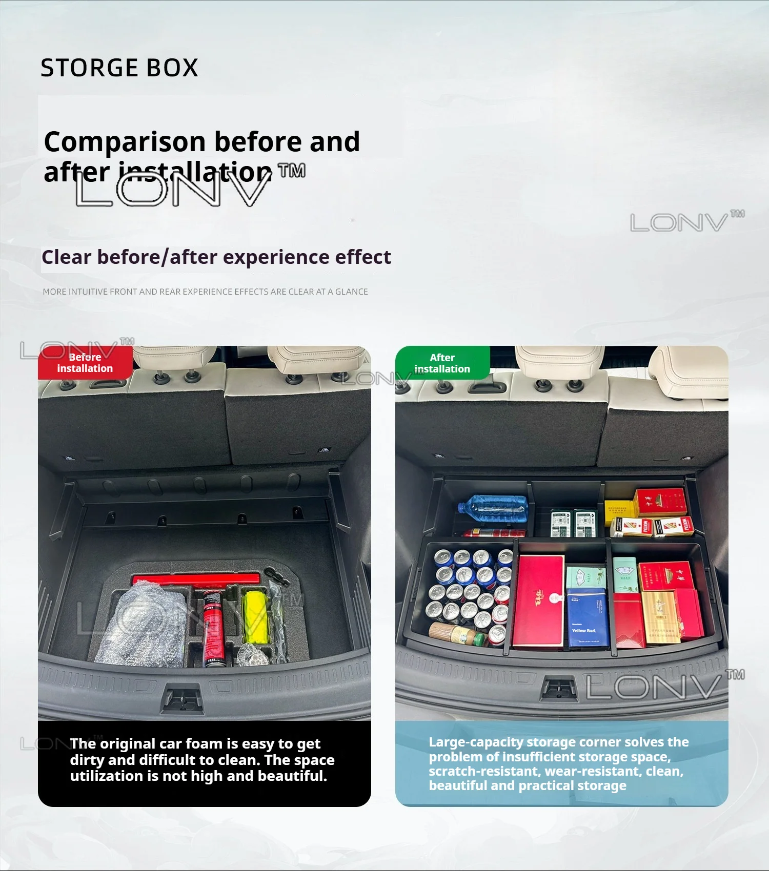 For BYD ATTO 2 YUAN PRO DMI EV 2026 2027 Car Trunk Luggage Panel Adapter Storage Box Invisible Interior Mouldings Accessories