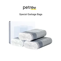 Original Petree Poop Bags Drawstring Closure For Petree 2 Gen Automatic Self Cleaning Cat Litter Box 3 Rollers 45pcs Bags