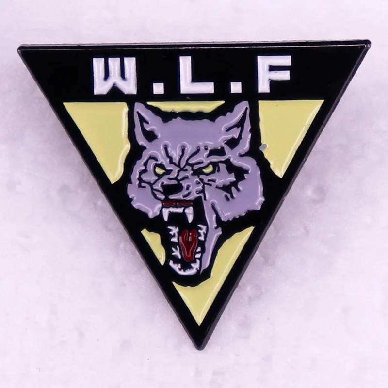 The Last of Us Washington Liberation Front Badge Game Enamel Pin Wolf WLF Emblem Brooch Jewelry