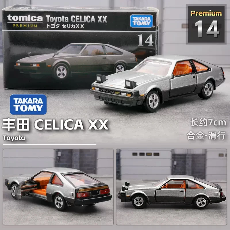 Takara Tomy-Brinquedo do carro Tomica Premium para o menino, Modelo do veículo Metal Diecast, Presente do colecionador, Toyota Celica XX, original