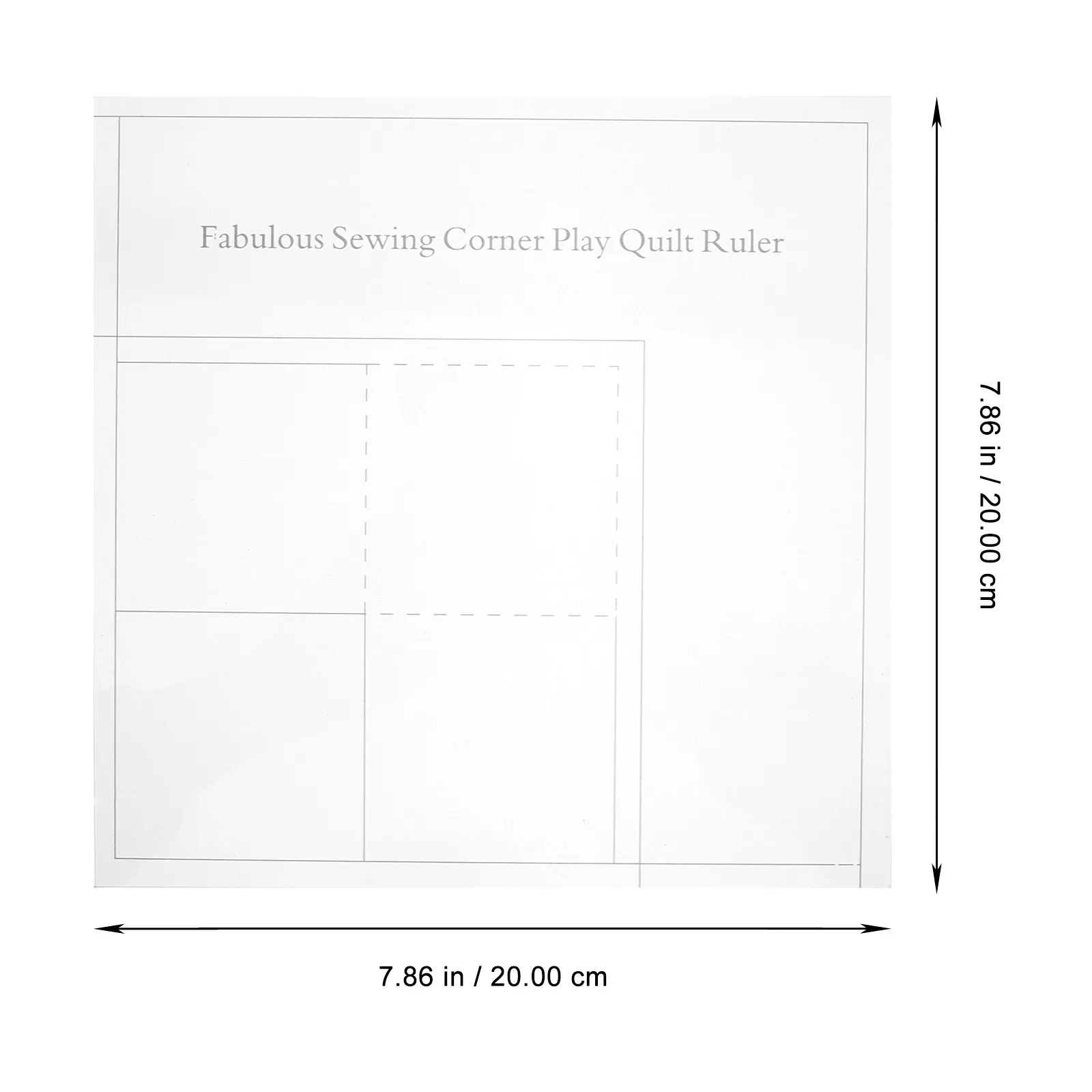 6x6 Inch Acrylic Quilting Ruler Clear Square Template for Accurate Cutting Measuring and Layout Quilting Handwork Tools view 5
