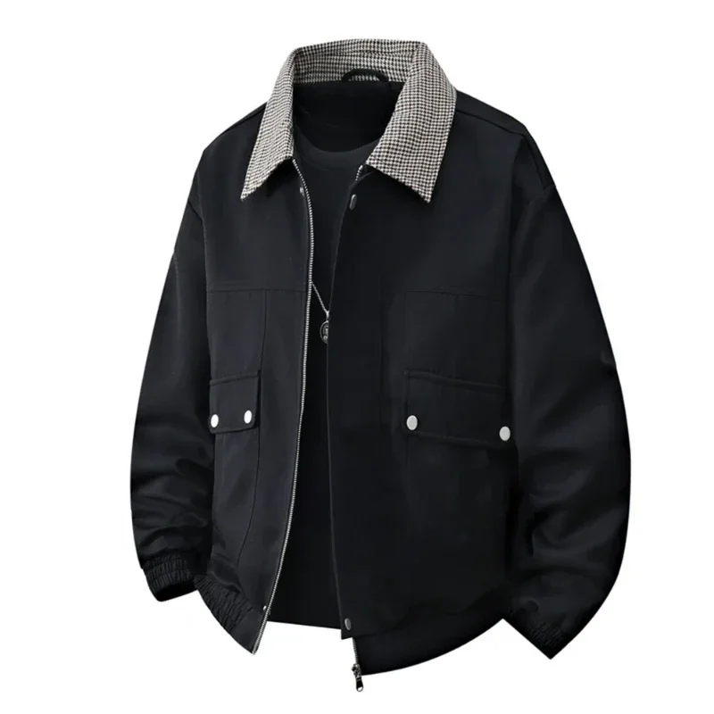 

Autumn Business Casual Lapel Coat for Men New American Lightweight Luxurious Men's Jacket High-quality Retro Style Warm Coat Men