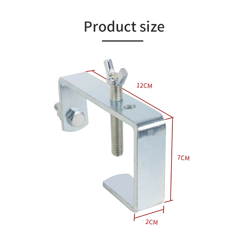 10 unids/lote de abrazaderas de aluminio para luces de escenario, abrazaderas de luz para DJ, ganchos para abrazaderas de punto de haz de cabezal móvil PAR LED, diámetro de tubería de 30-65mm