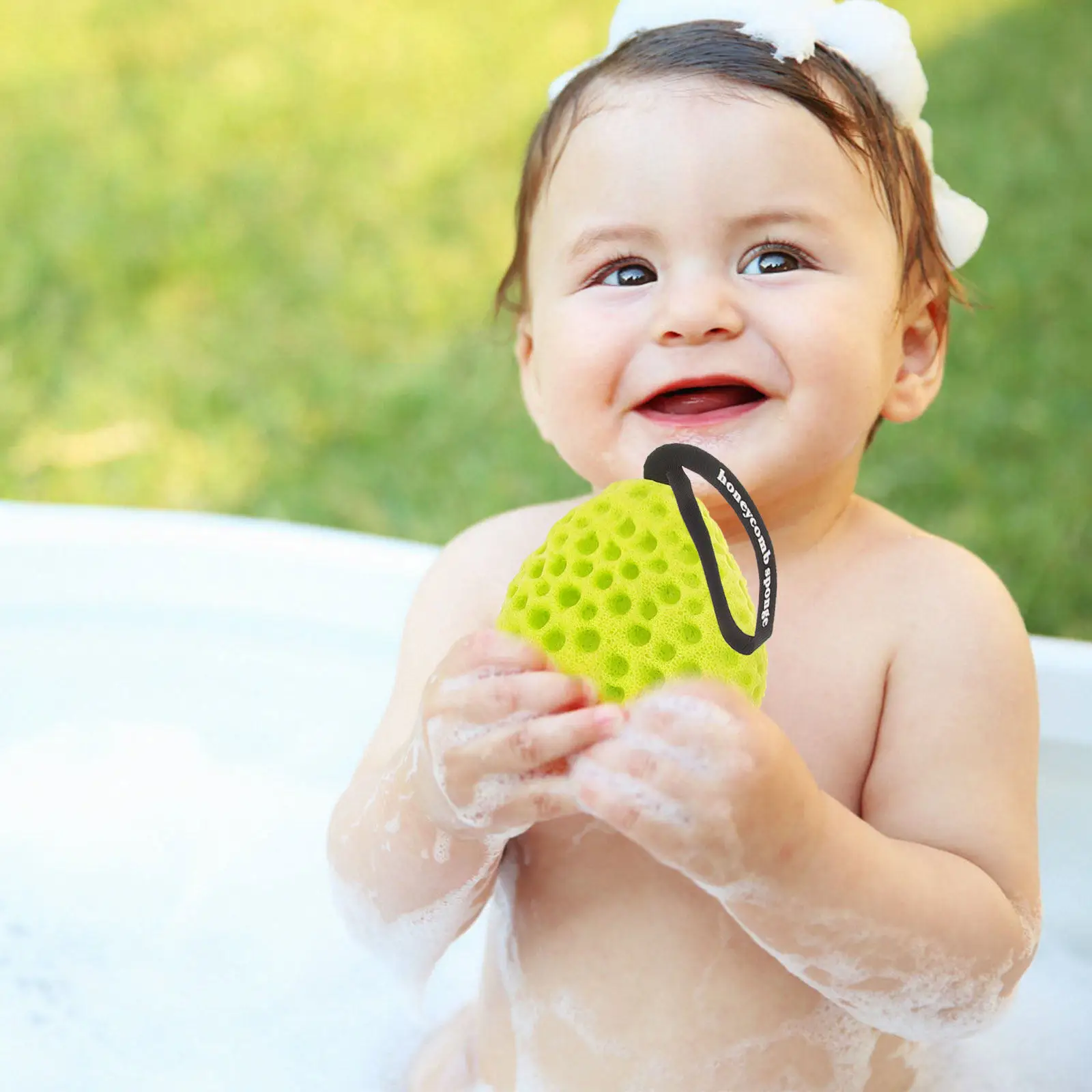 

6Pcs Bath Sponges Kids Honeycomb Shower Sponges Body Wash Exfoliating Scrubbers Soft Shower Supplies for Baby Skin Cleaning