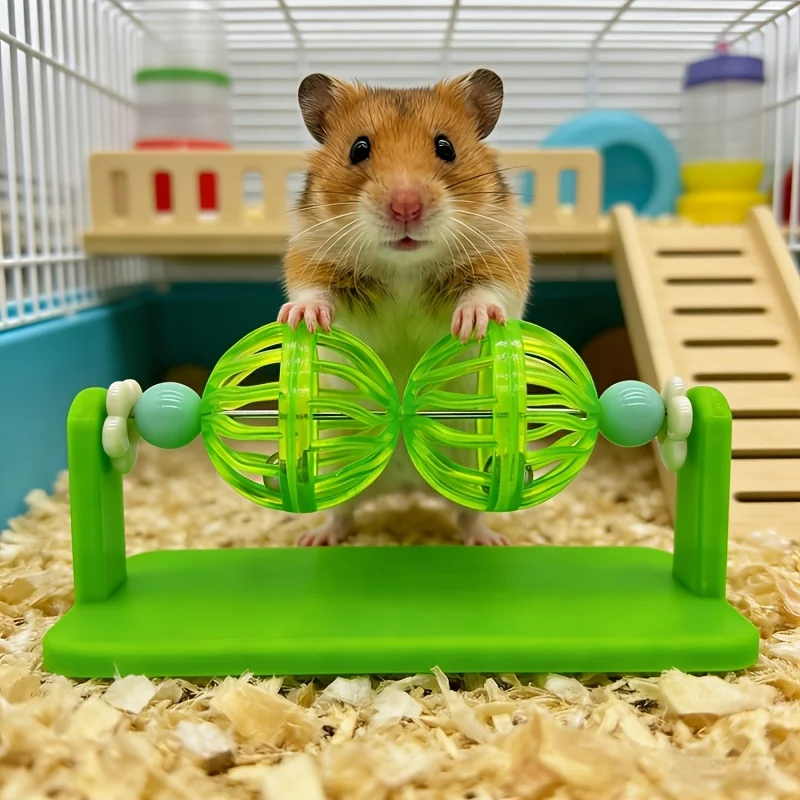 Juguete giratorio con campanas para hamsters y roedores pequeños - imagen 5