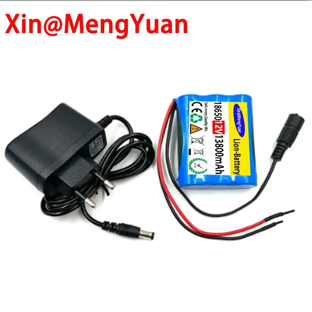 High Capacity Rechargeable 12V Battery Pack 3S1P with Lithium Ion Cells and Built-in Protection Board