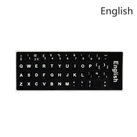 Laptop English Keyboard Sticker Alphabet Keyboard Layout Sticker German Russian French Korean Available in 13 Languages 1PCS