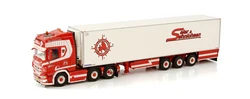 Alloy Model Toy Gift WSI 1:50 Scale Sca-nia 6x2 Axle Tractor,Curtain Tarpaulin Transport Truck Vehicle Diecast Toy Model 01-3794