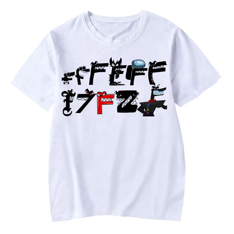 Grappige T-shirts Cartoon Game Alfabet Lore 3D Print Streetwear Jongens Meisjes Casual Mode Oversized T-shirt Kinderen Jongen Meisje Tees Tops