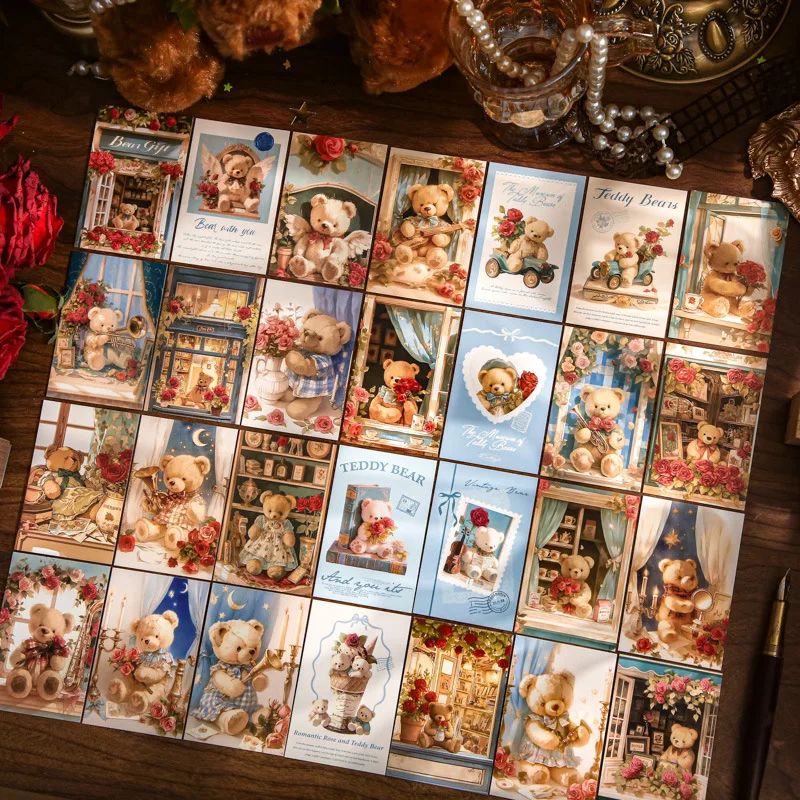 

28pcs/lot bookmarks Victor bookmark Little Bear Romantic House /book markers/stationery