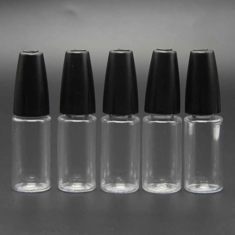 10pcs Empty Refillable Bottles 10ml Needle Tip Dropper Bottles Clear Vial Dispenser For Rosin Solder Vape Smoking Oil Liquid Jar