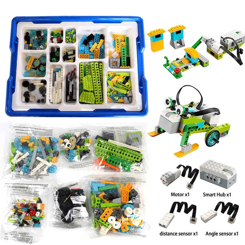 NEW Educational and Dacta Series WeDo 2.0 Core Set Building Blocks Bricks DIY Toys Compatible with Mindstorms WeDo 45300