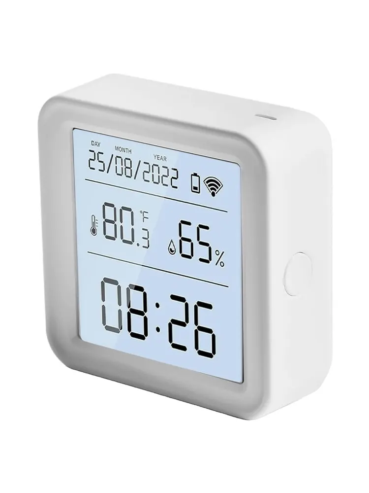 For Tuya Smart WiFi Thermometer and Hygrometer for Indoor Temperature Monitoring with Real Time Data Recording