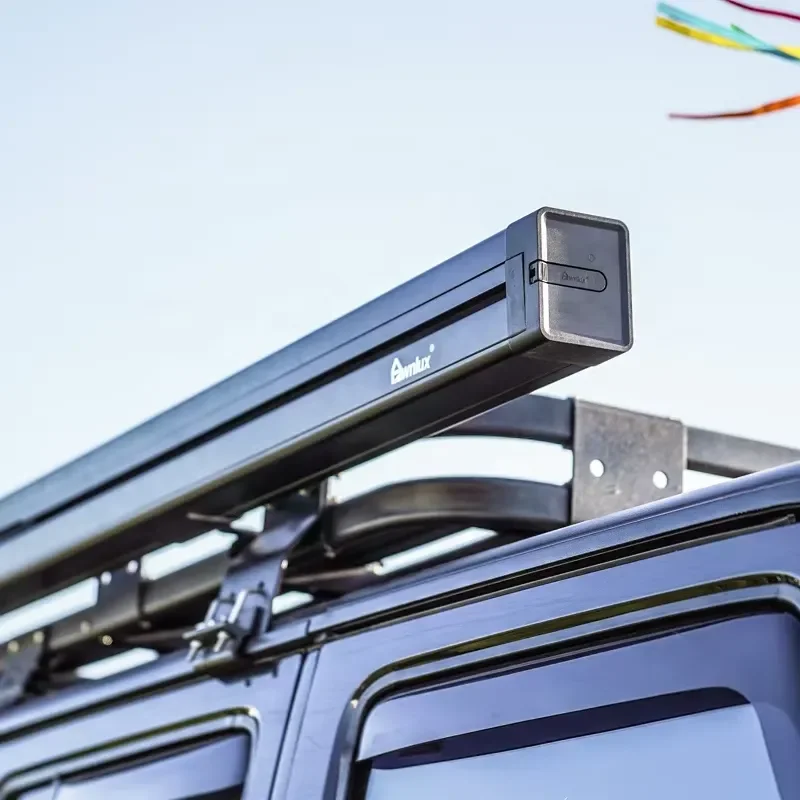 Awnlux Semi-Automatic Retractable Side Awning for Jeep SUV Truck Van 4x4 Overland Vehicle