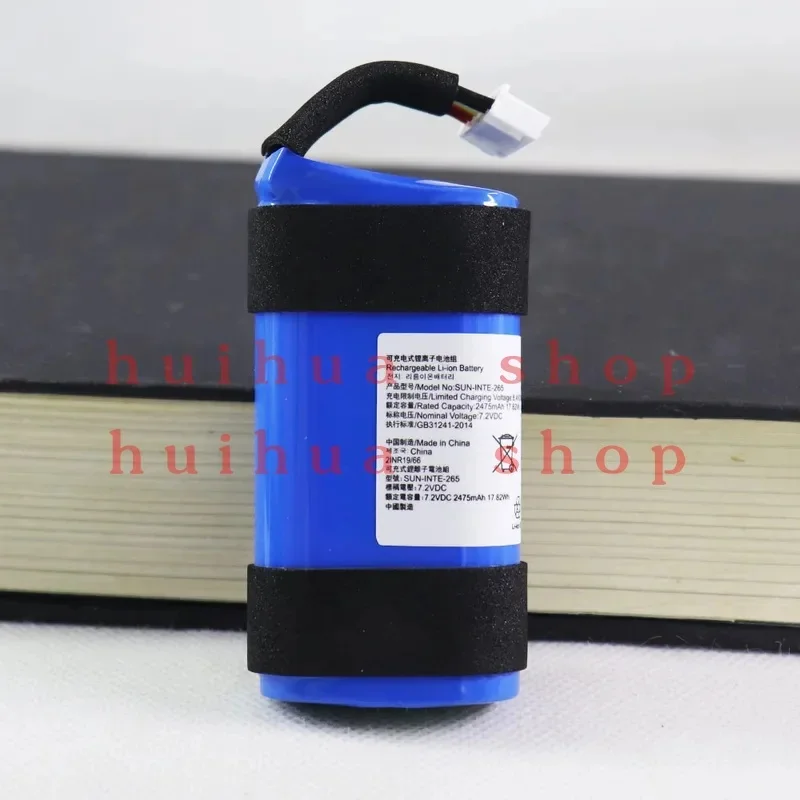 Original Cell High quality SUN-INTE-265 2475mAh 7.2V For JBL PartyBox On The Go Bluetooth Wireless Speaker  Battery