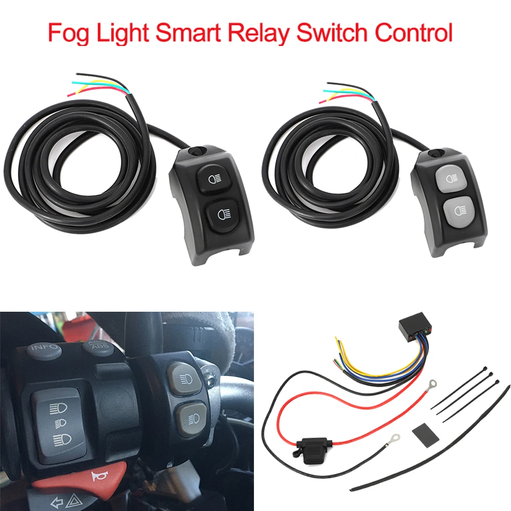 For BMW R1200GS R 1200 GS R1250GS F850GS F750GS ADV Adventure LC Motorcycle Handle Fog Light Smart Relay Switch Control