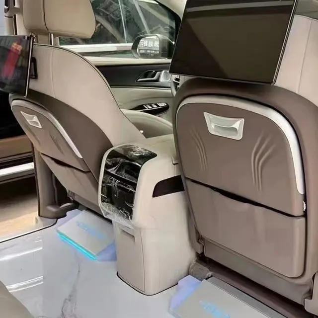 KIA CARNIVAL Car Seat Rear Upgraded Foldable Table Panel Modified  Office Desk equipped with wireless charging