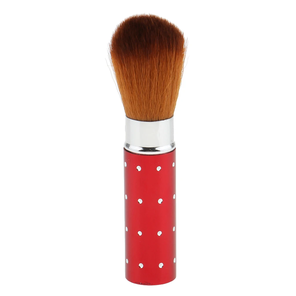 Strumento pennello per fondotinta, fard in polvere cosmetica retrattile da 2 pezzi