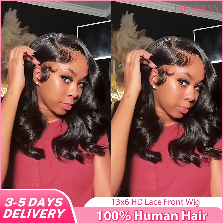 

Body Wave 13x6 HD Transparent Lace Front Human Hair Wigs For Women 30 36 Inch 13x4 Lace Frontal Wigs Brazilian Pre-plucked