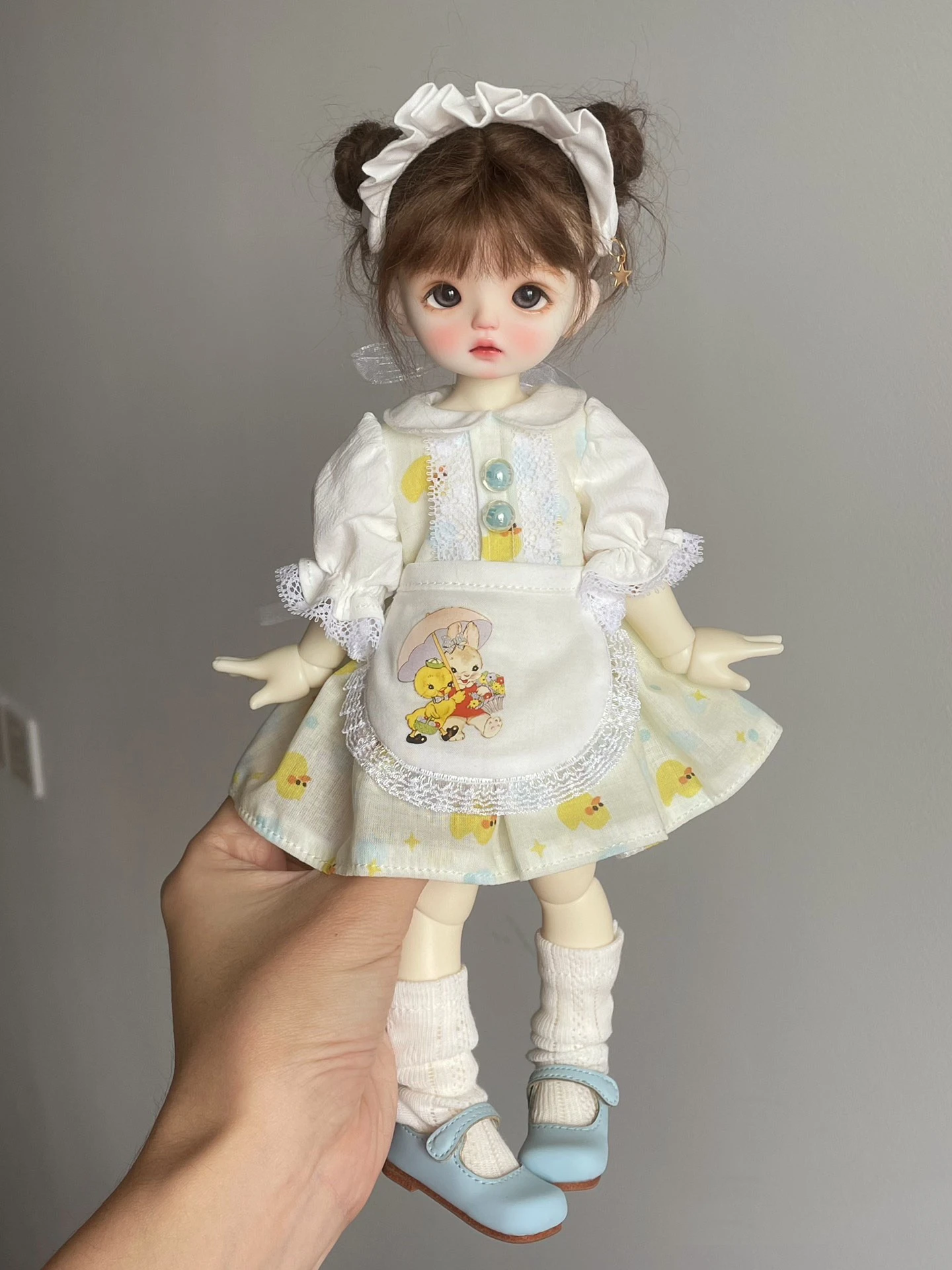 

Женское платье, 1/6, 30 см, комплект желтой утки (подходит для Pullip,Ob24,、 Licca, Azone,ICY, jerfish, 1/6, аксессуары для кукол)