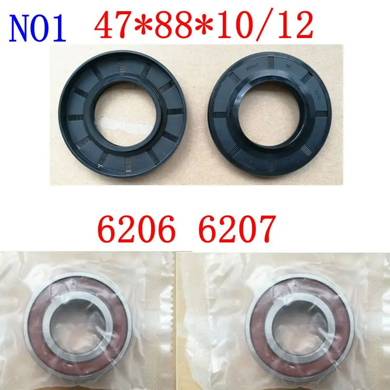 For Midea drum washing machine bearings（6203 6204 6205 6206 6207 6305 6306）And Water seal Oil seal Sealing ring parts