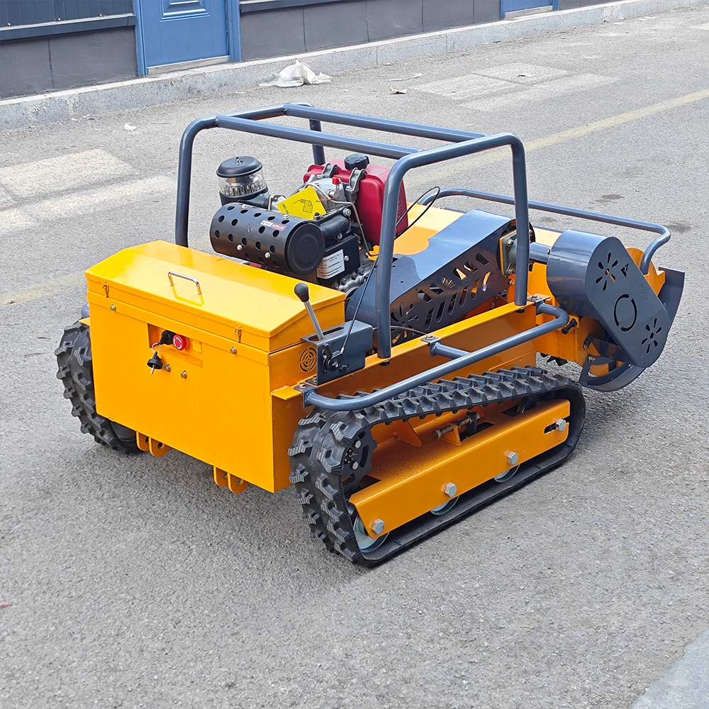 الذكية جزازة العشب عن بعد 800 مللي متر إلى 1200 مللي متر جميع التضاريس المطاط التحكم عن بعد روبوت فلايل جزازة العشب مناسبة لحديقة المروج #4